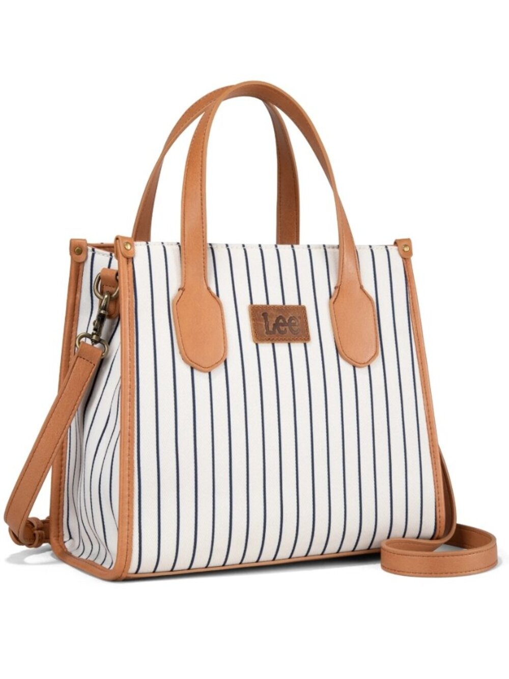 Lee Striped Canvas Tote Bag/Crossbody